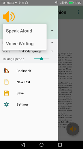 Read Texts Aloud &Write Speech - عکس برنامه موبایلی اندروید