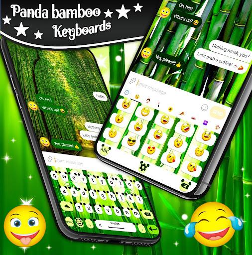 Panda Bear Keyboard 🐼 Bamboo Keyboard Themes - عکس برنامه موبایلی اندروید