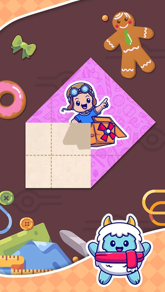 Folding Fun:Cute Folding Paper - Gameplay image of android game