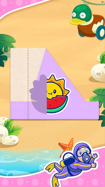 Folding Fun:Cute Folding Paper - Gameplay image of android game