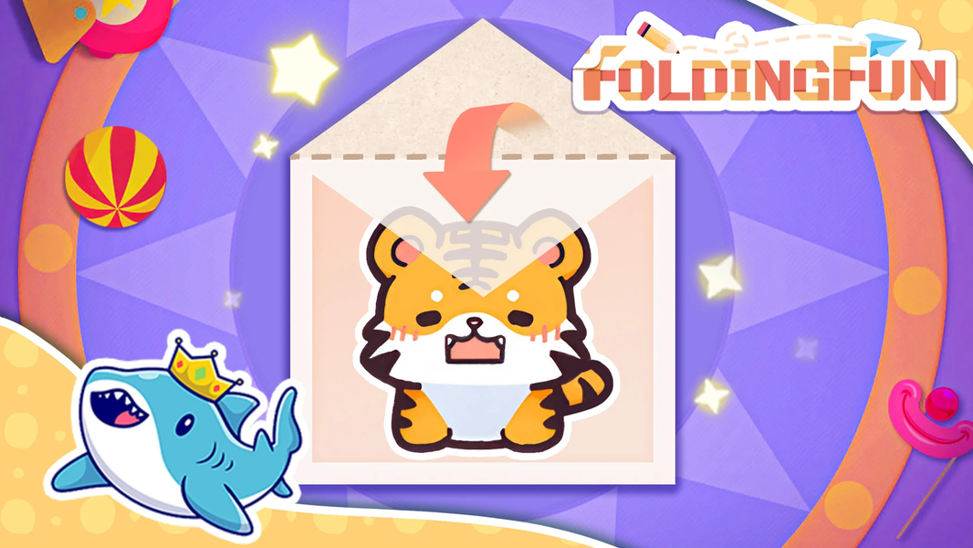 Folding Fun:Cute Folding Paper - عکس بازی موبایلی اندروید