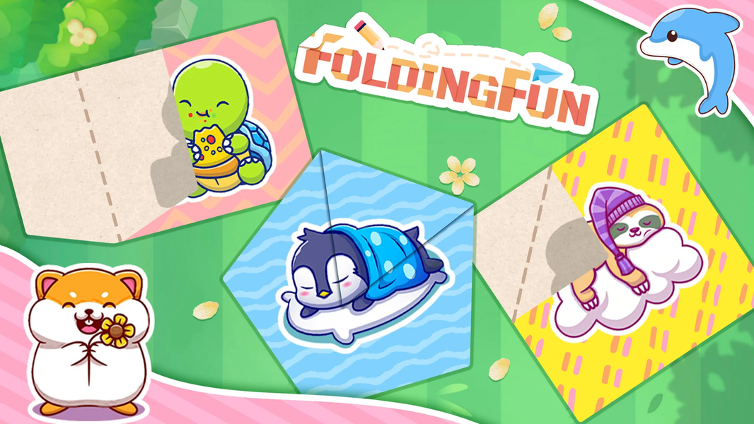 Folding Fun:Cute Folding Paper - عکس بازی موبایلی اندروید