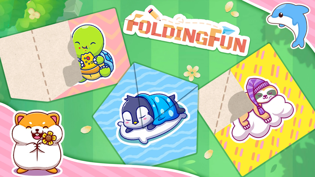 Folding Fun:Cute Folding Paper - Gameplay image of android game