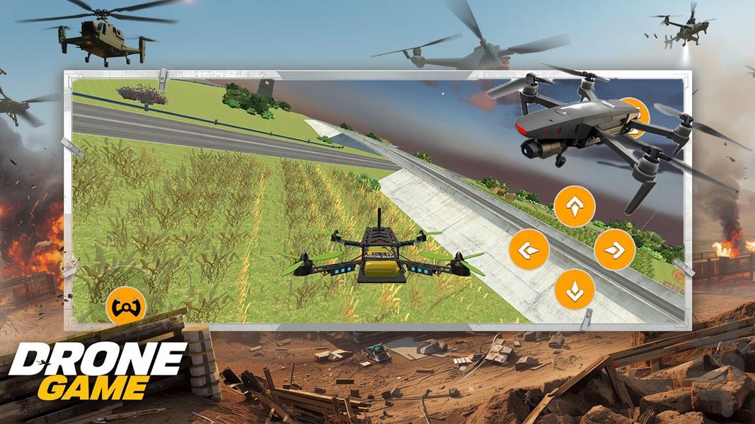 بازی پهباد جنگی - Gameplay image of android game
