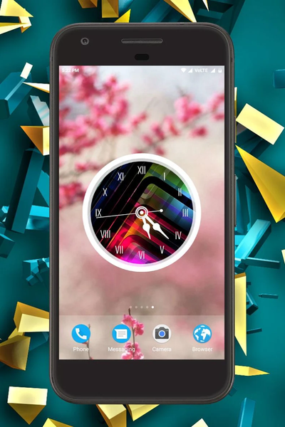 Abstract Clock Live Wallpaper - عکس برنامه موبایلی اندروید