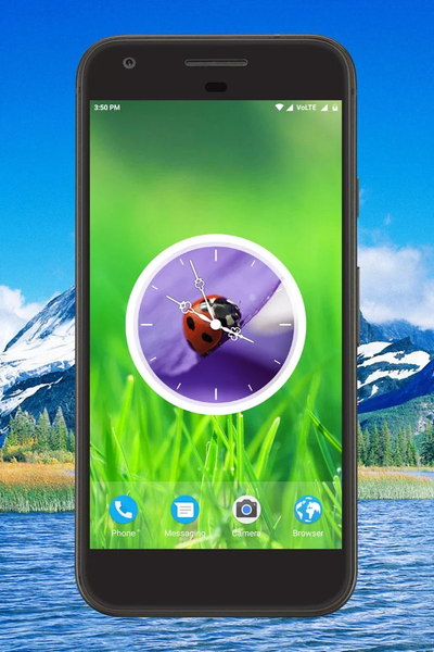 Beautiful Clock Live Wallpaper - Image screenshot of android app