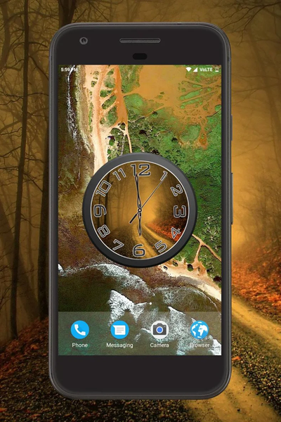 Forest Clock Live Wallpaper - Image screenshot of android app