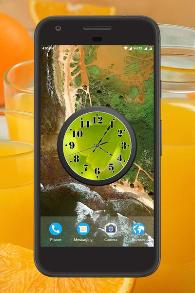 Fresh Clock Live Wallpaper - Image screenshot of android app