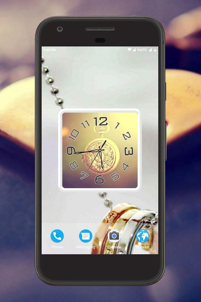 Locket Clock Live Wallpaper - Image screenshot of android app