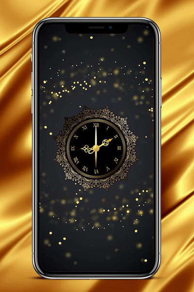 Royal Clock Live Wallpaper - Image screenshot of android app