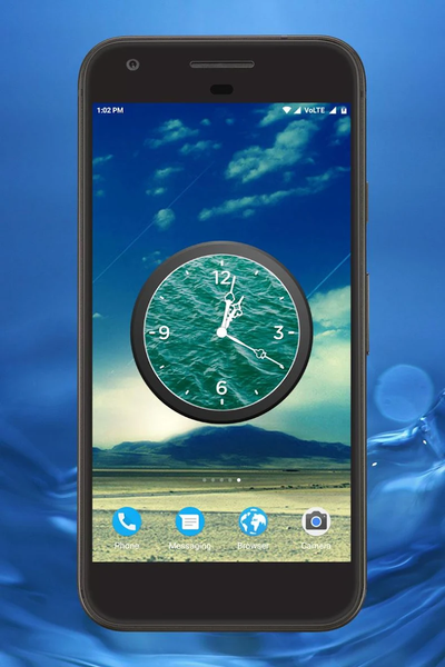 Water Clock Live Wallpaper - عکس برنامه موبایلی اندروید