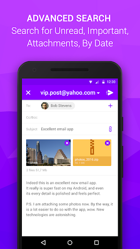 Email App for Android - Image screenshot of android app