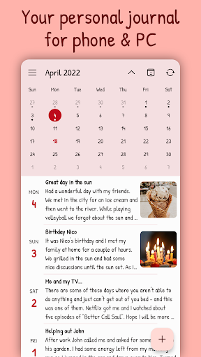 Diarium: Journal, Diary - عکس برنامه موبایلی اندروید