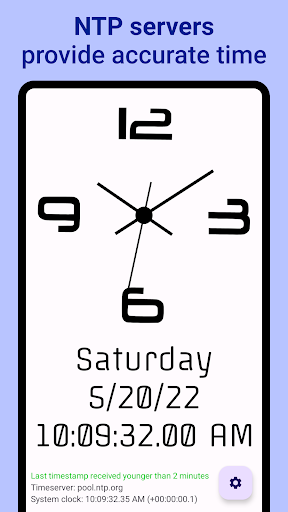 AtomicClock: NTP Time - عکس برنامه موبایلی اندروید