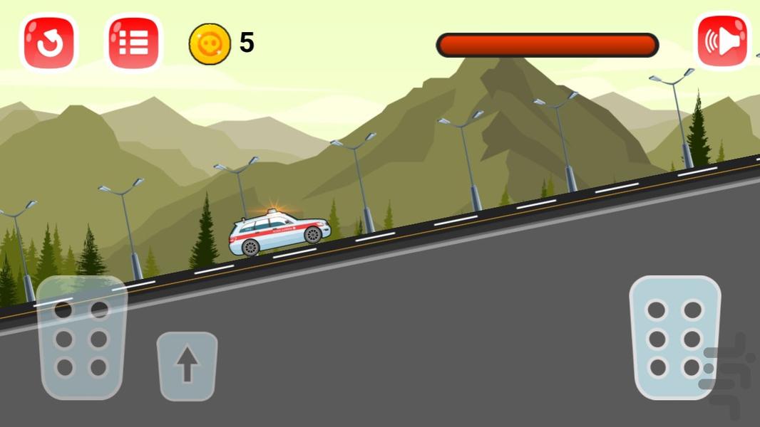 ماشین بازی آمبولانس - Gameplay image of android game