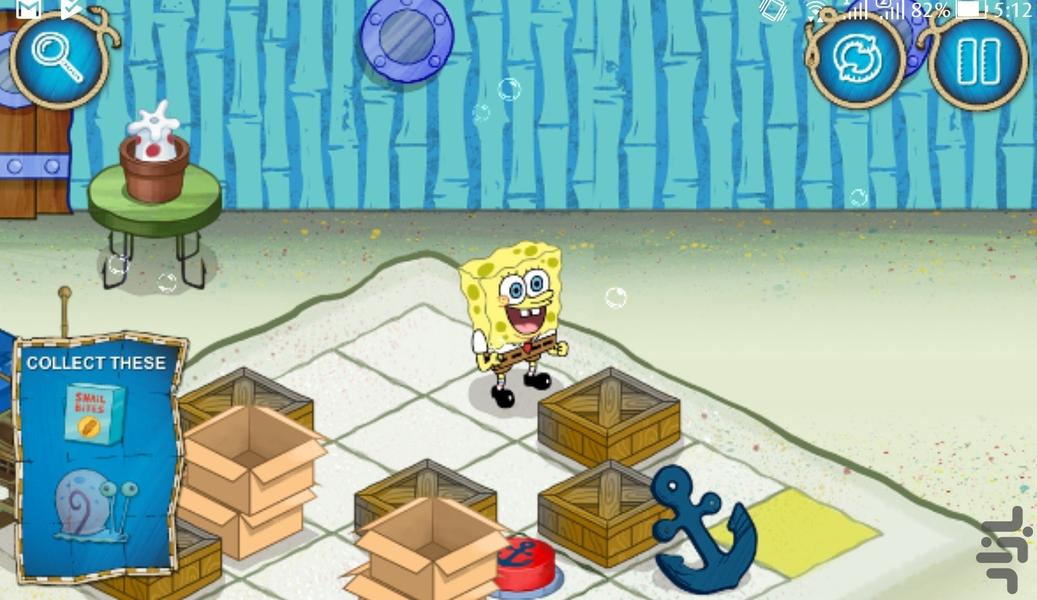 بازی باب اسفنجی ماجراجو - Gameplay image of android game