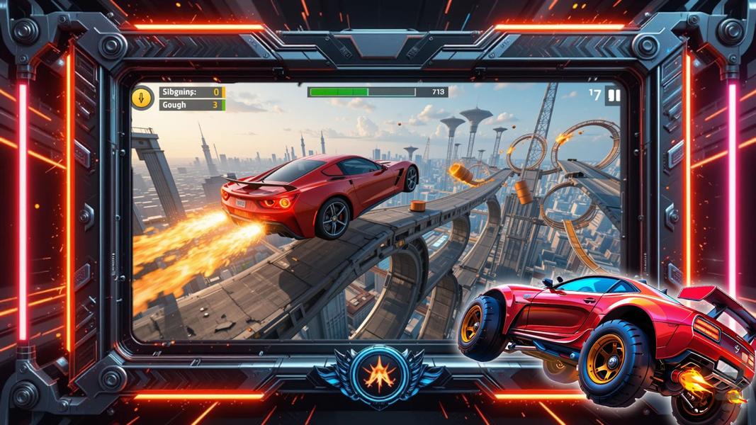 ماشین بازی بی نهایت - Gameplay image of android game