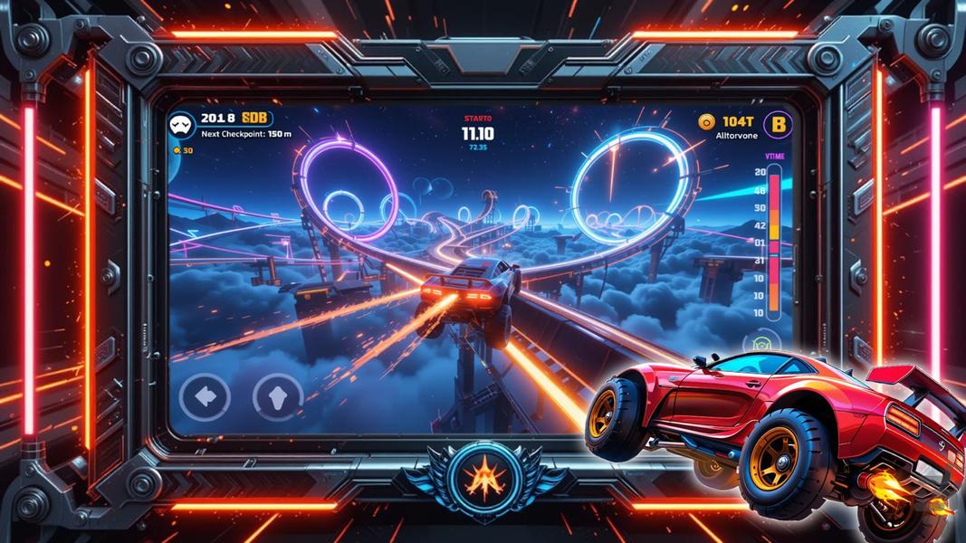 ماشین بازی بی نهایت - Gameplay image of android game