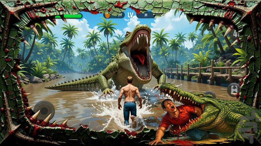 بازی تمساح - Gameplay image of android game
