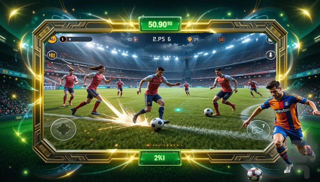 بازی فوتبال - Gameplay image of android game