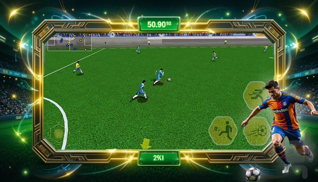 بازی فوتبال - Gameplay image of android game