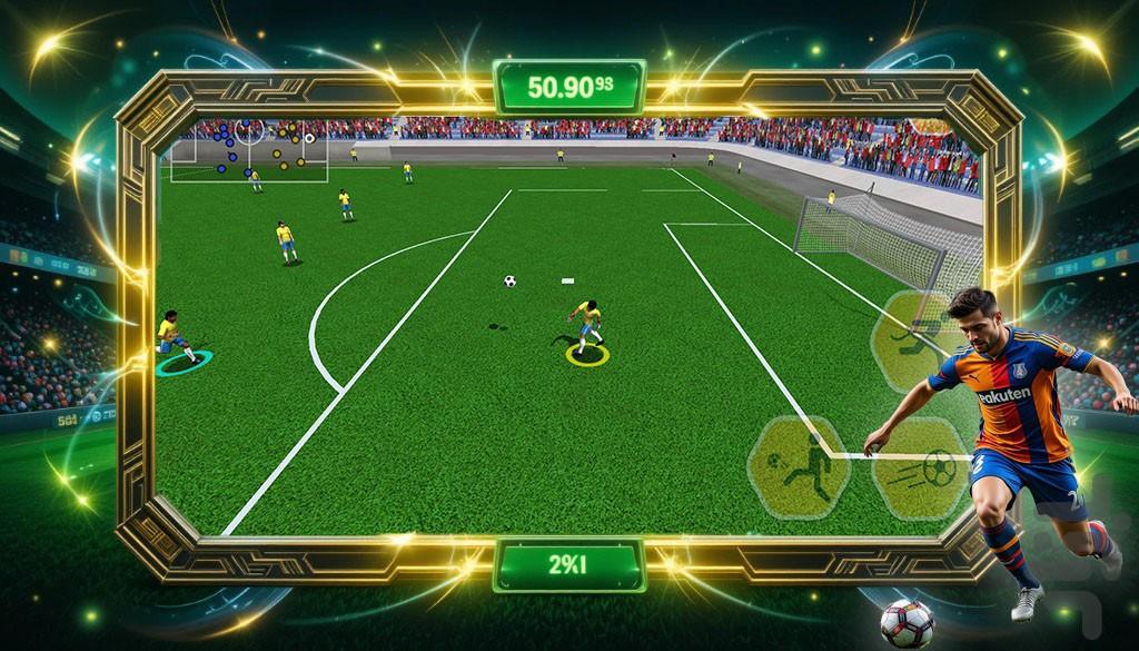 بازی فوتبال - Gameplay image of android game