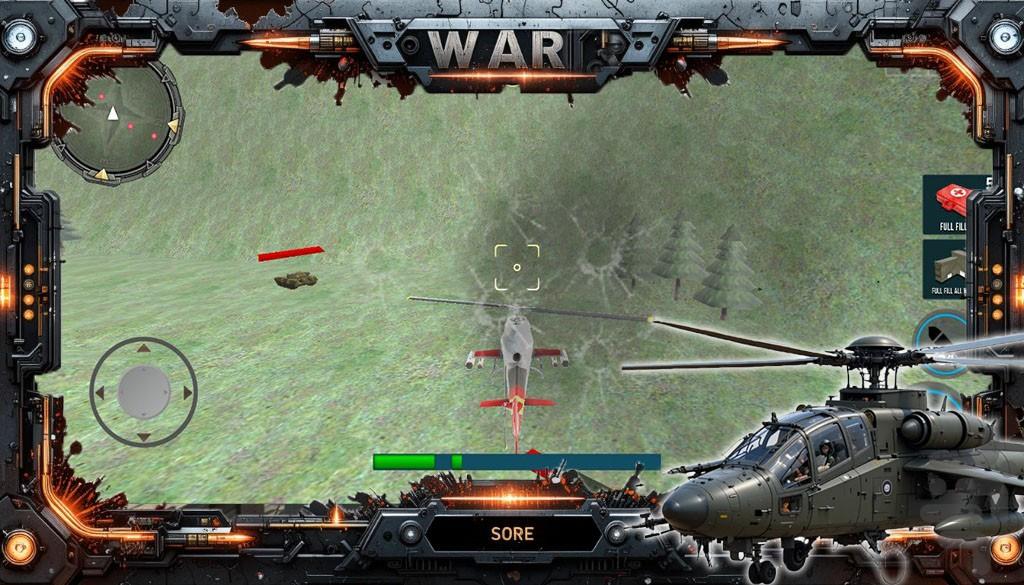 بازی هلیکوپتر جنگی - Gameplay image of android game