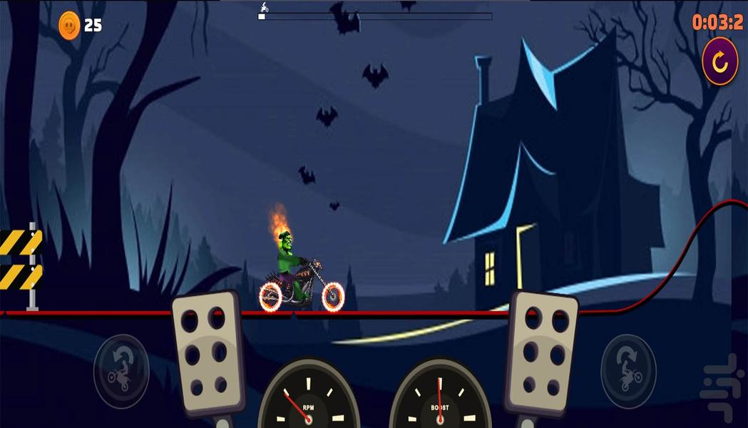 موتورسواری هالک - Gameplay image of android game