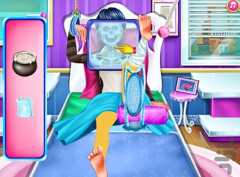بازی جدید جراحی پا دختر کفشدوزکی - Gameplay image of android game