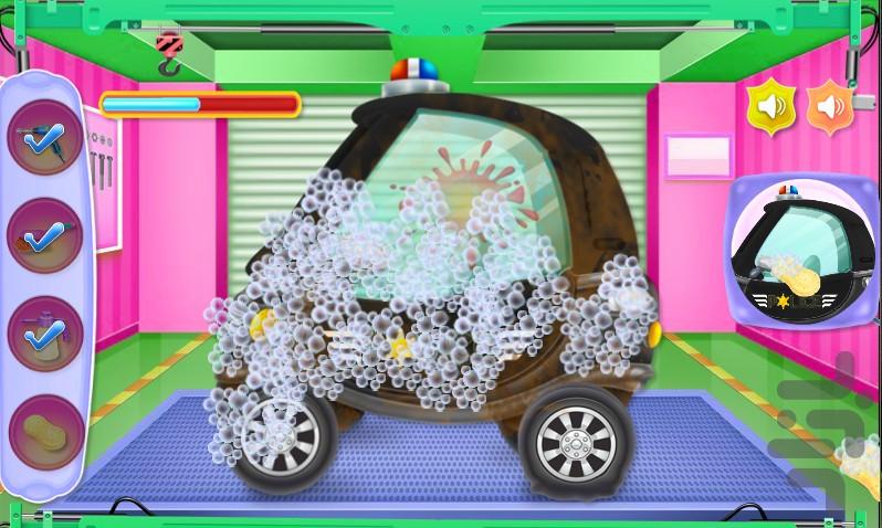 کارواش ماشین پلیس - عکس بازی موبایلی اندروید