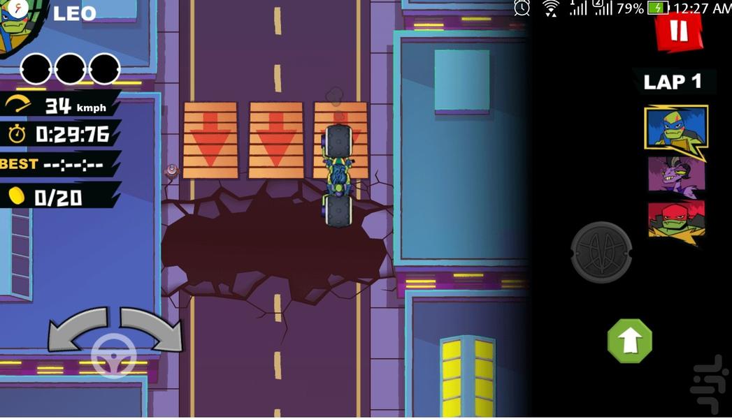 لاک پشت های نینجا موتورسوار - عکس بازی موبایلی اندروید