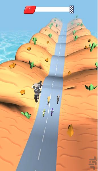 موتورسواری در تپه - Gameplay image of android game