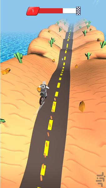 موتور سواری در کوهستان - Gameplay image of android game