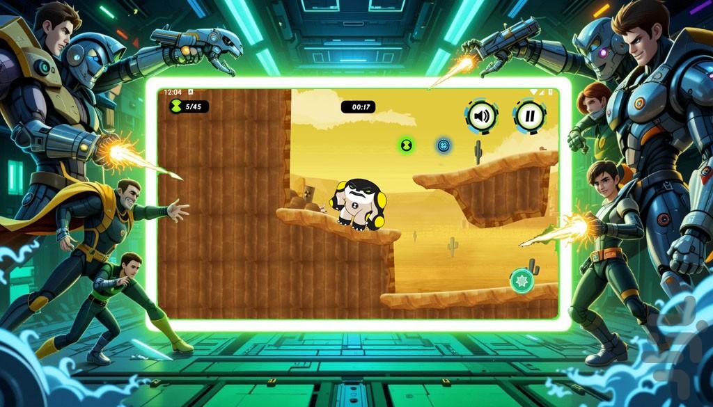 بازی بن تن قهرمان | بازی جدید - Gameplay image of android game