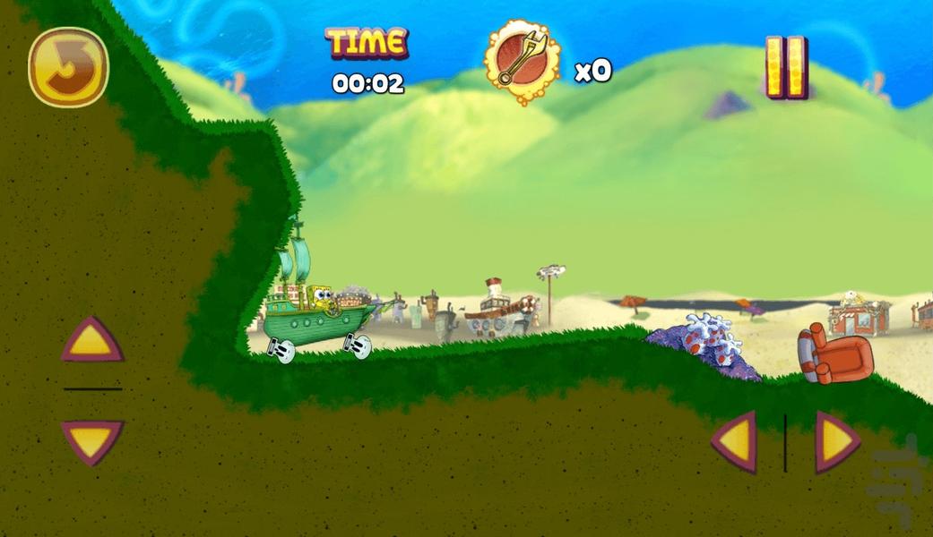 بازی قایق باب اسفنجی | بازی جدید - Gameplay image of android game