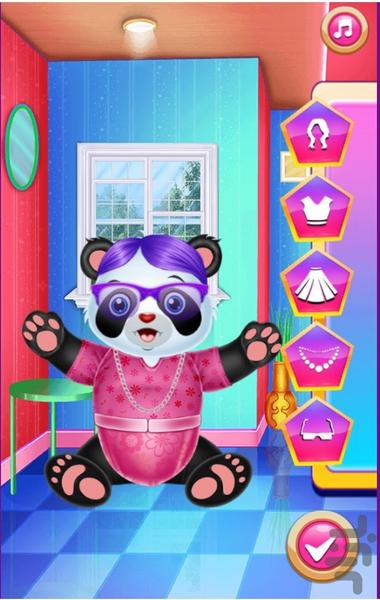 پاندا کوچولو و خانه داری - Gameplay image of android game