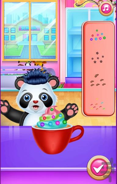 پاندا کوچولو و خانه داری - Gameplay image of android game