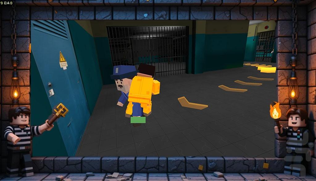 بازی پیکسلی فرار از زندان - Gameplay image of android game