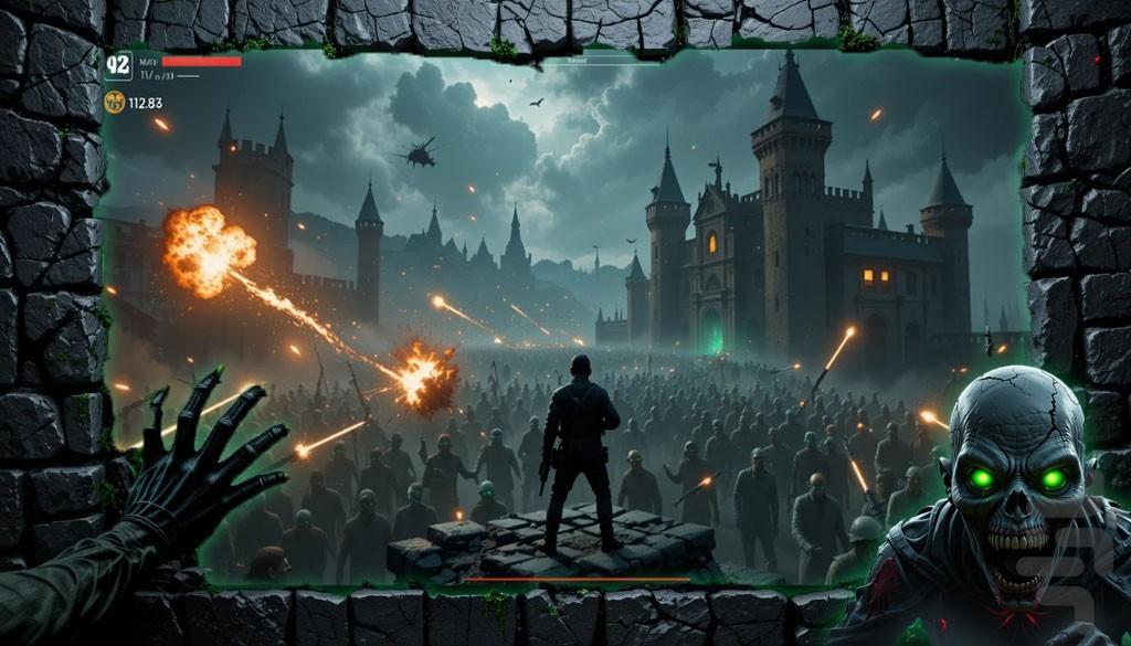 تفنگ بازی زامبی - Gameplay image of android game