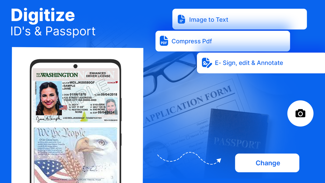 PDF Scanner app: Scanner, OCR - عکس برنامه موبایلی اندروید