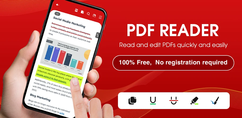 Lite PDF Reader and Editor PDF - عکس برنامه موبایلی اندروید