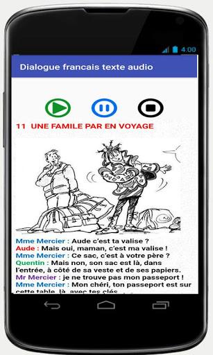 dialogue français audio A1 A2 - Image screenshot of android app