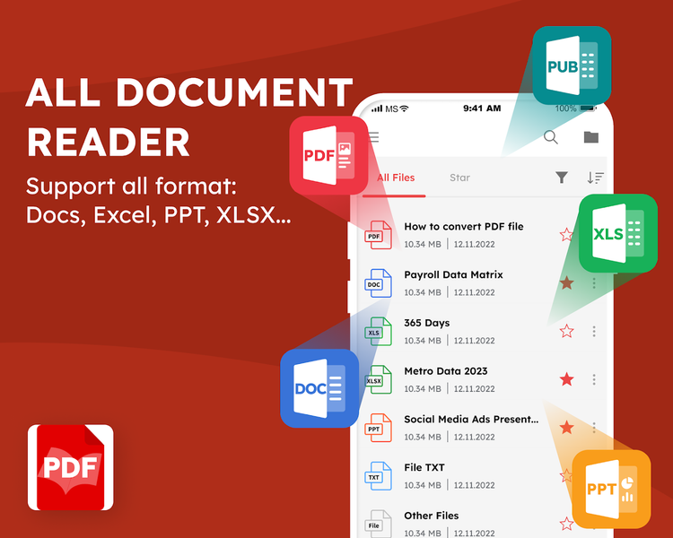 PDF Reader: Ebook, PDF Viewer - عکس برنامه موبایلی اندروید