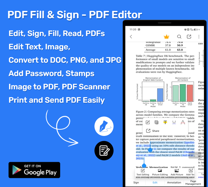 PDF Editor: PDF Fill & Sign - عکس برنامه موبایلی اندروید