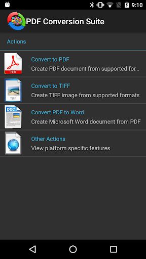 PDF Conversion Suite - Image screenshot of android app