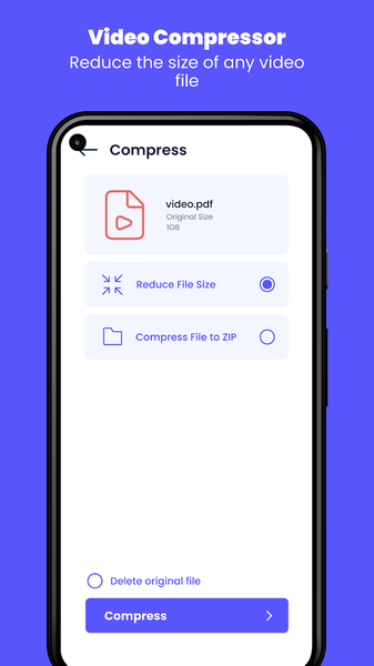 File Compressor: Compress File - عکس برنامه موبایلی اندروید