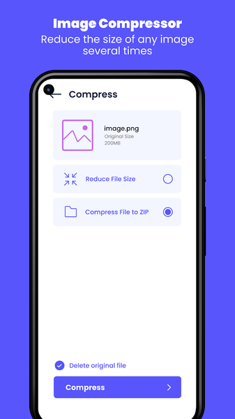 File Compressor: Compress File - عکس برنامه موبایلی اندروید