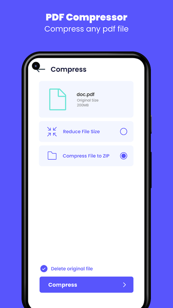 File Compressor: Compress File - عکس برنامه موبایلی اندروید