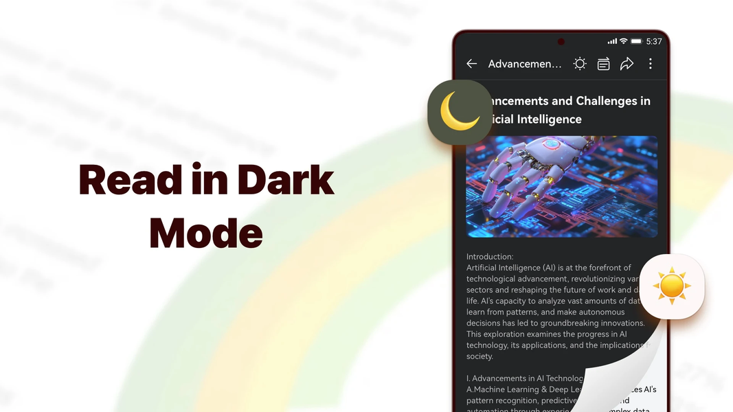 PDF Reader: Convert, Read PDF - عکس برنامه موبایلی اندروید