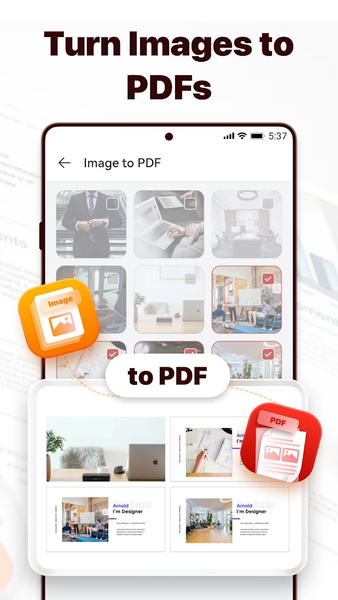PDF Reader: Convert, Read PDF - عکس برنامه موبایلی اندروید